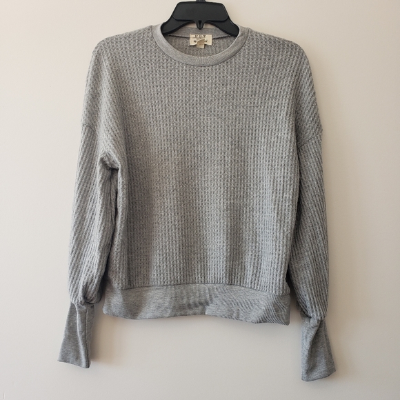 PST project social t XS waffle knit dolman sleeve shirt - Picture 1 of 4